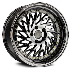 Aodhan Ds03 Black Vacuum W/ Gold Rivets Driver