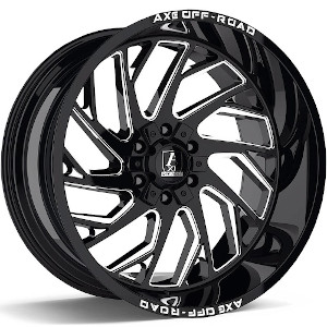 Axe Off-Road Zeus Gloss Black W/ Milled Spokes