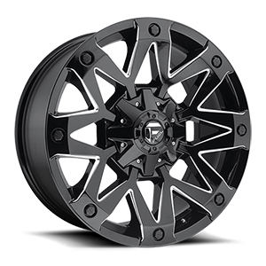 Fuel Ambush D555 Gloss Black W/ Milled Spokes