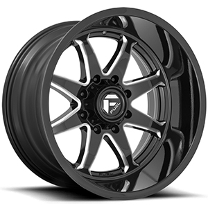 Fuel Hammer D749 Gloss Black W/ Milled Spokes