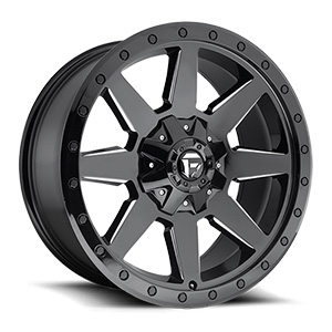 Fuel Wildcat D597 Gloss Black W/ Milled Spokes