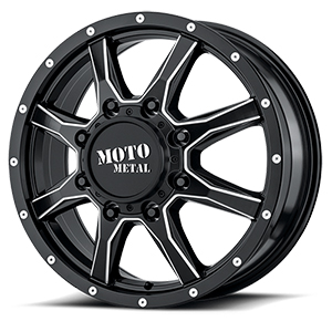 Moto Metal MO995 Gloss Black W/ Milled Spokes Front