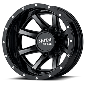 Moto Metal MO995 Gloss Black W/ Machined Face Rear