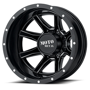 Moto Metal MO995 Gloss Black W/ Milled Spokes Rear