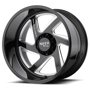 Moto Metal MO400 Gloss Black W/ Milled Spokes Left