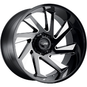 TUFF A.T. T1B Gloss Black Milled Left