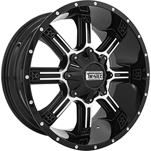 Twisted Offroad Radar T-21 Black Machined