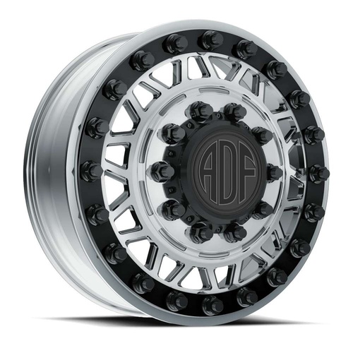 ADF Wheels Mad Max Polished W/ Black Accents