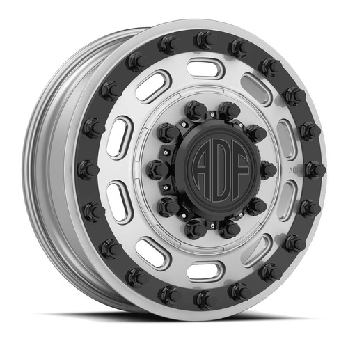 ADF Wheels Maximus Silver W/ Black Accents