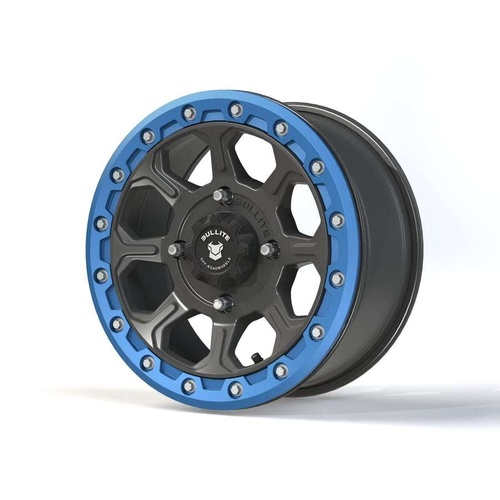 Bullite Bt-03 Gunmetal Gray W/ Sapphire Blue Beadlock