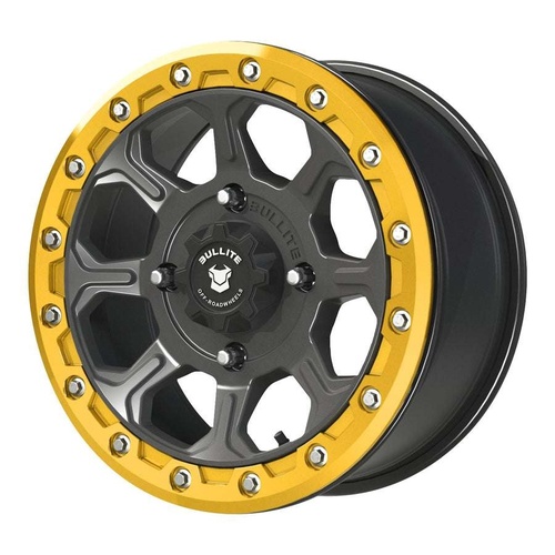 Bullite Bt-03 Satin Black W/ Neo Yellow Beadlock