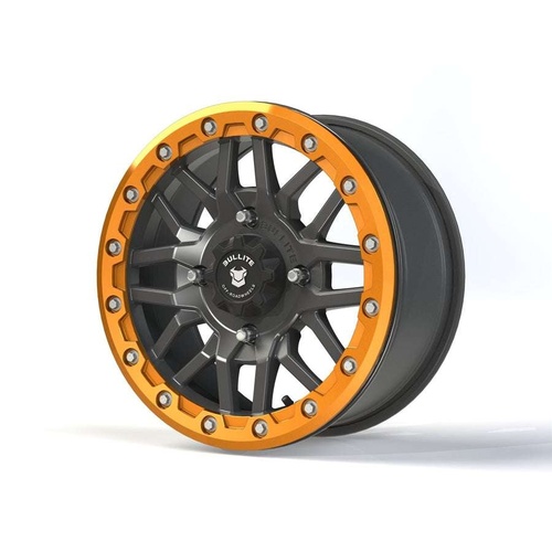 Bullite Bt-06 Gunmetal Gray W/ Aerospace Orange Beadlock