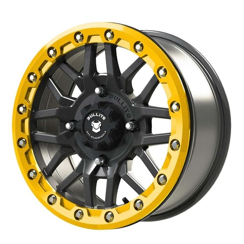 Bullite Bt-06 Gunmetal Gray W/ Neo Yellow Beadlock