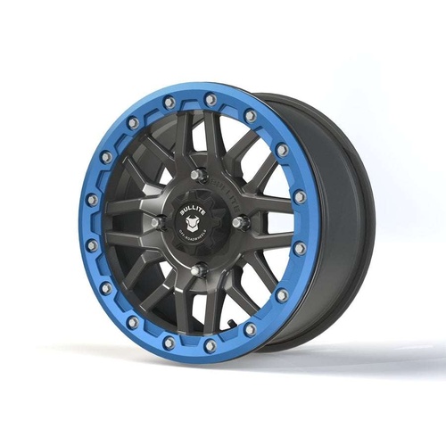 Bullite Bt-06 Gunmetal Gray W/ Sapphire Blue Beadlock