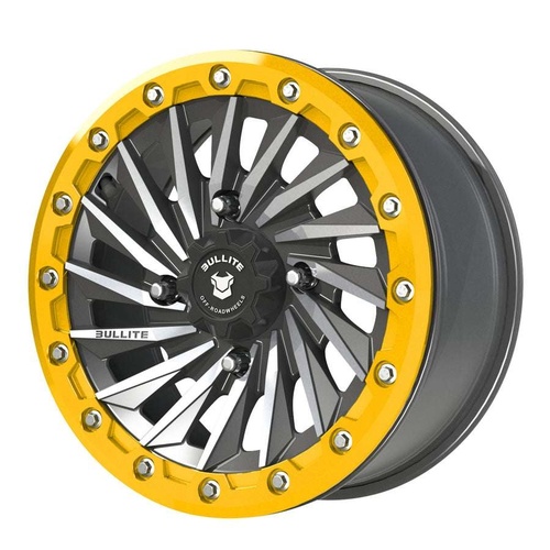Bullite Bt-08 Gunmetal Gray W/ Neo Yellow Beadlock