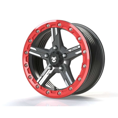 Bullite Bt-09 Gunmetal Gray W/ Bullite Red Beadlock
