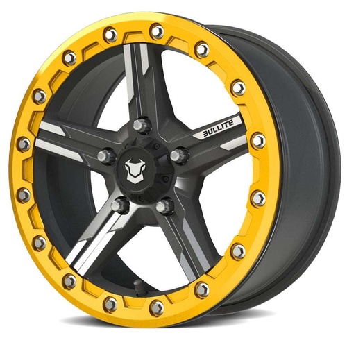 Bullite Bt-09 Gunmetal Gray W/ Neo Yellow Beadlock