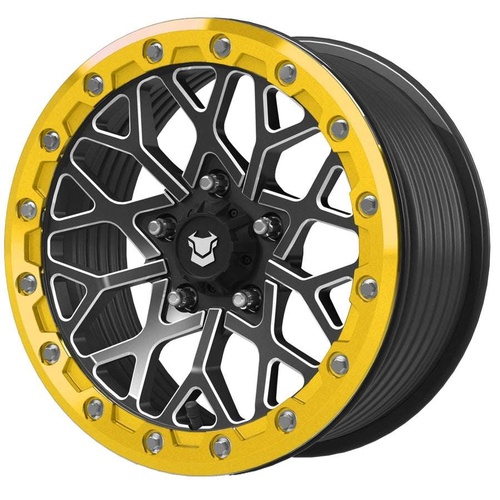 Bullite Pro-05 Satin Black W/ Neo Yellow Beadlock