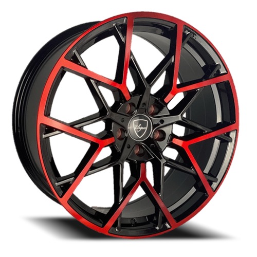 Elegance E009 Gloss Black W/ Candy Red Face