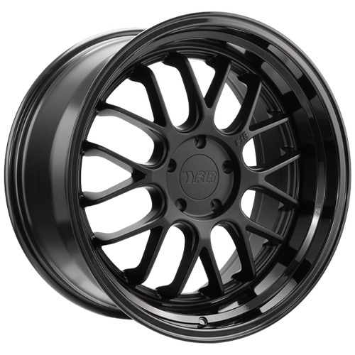 F1R F21 Satin Black W/ Gloss Black Lip
