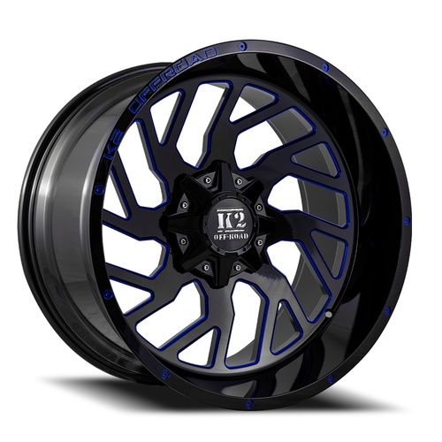 K2 Shockwave K12 Black W/ Blue Milling