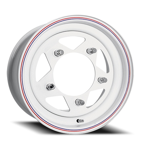 US Wheel Baja Star Gloss White
