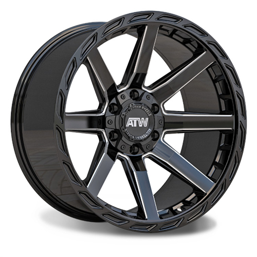 ATW Offroad Everglades Gloss Black With Milled Spokes