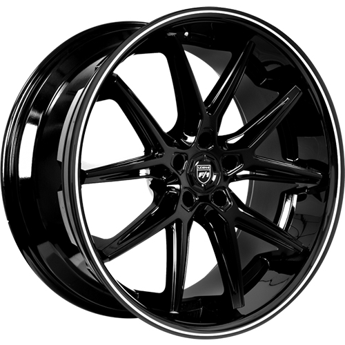 Lexani Circuit 710 Black With Milled Lip