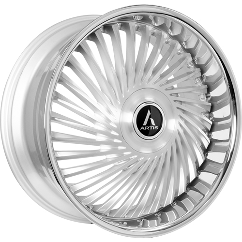 Lexani Juicy XL A210 Silver Machined With Stainless Lip