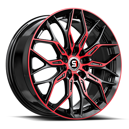 Spec-1 SP-57 Gloss Black With Red Machined Accents