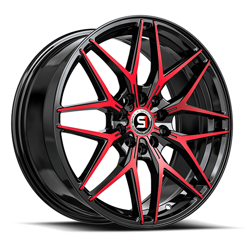 Spec-1 SP-60 Gloss Black With Red Machined Accents