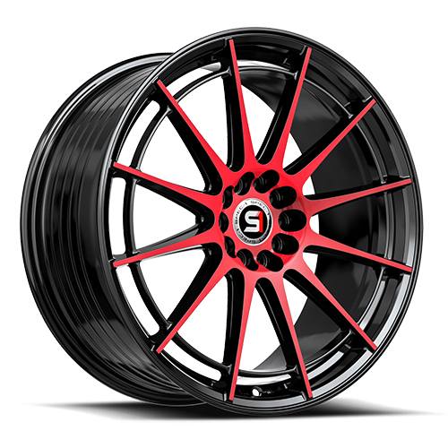 Spec-1 SP-64 Gloss Black With Red Machined Accents
