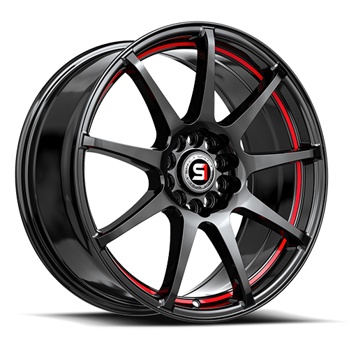 Spec-1 SP-67 Gloss Black With Red Line