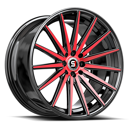 Spec-1 SP-69 Gloss Black With Red Machined Accents