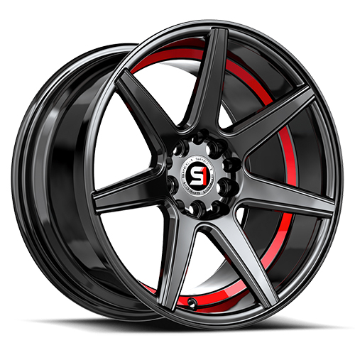 Spec-1 SP-73 Gloss Black With Red Machined Undercut