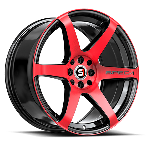 Spec-1 SPT-32 Gloss Black With Red Machined Accents