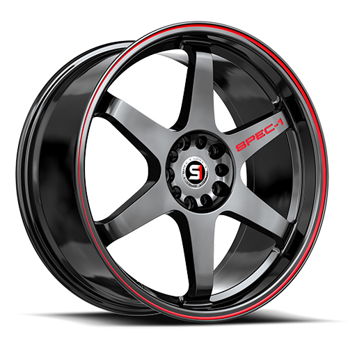 Spec-1 SPT-33 Gloss Black With Red Line