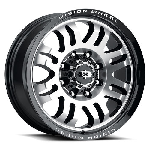 Vision Off-Road Inferno 409 Gloss Black With Machined Face