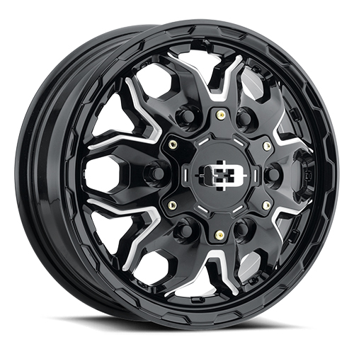 Vision Off-Road Korupt Van 410 Gloss Black With Milled Spokes