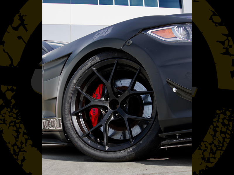 2021 Ford Mustang - Staggered MRR Wheels 295/30R19 Hoosier Tires