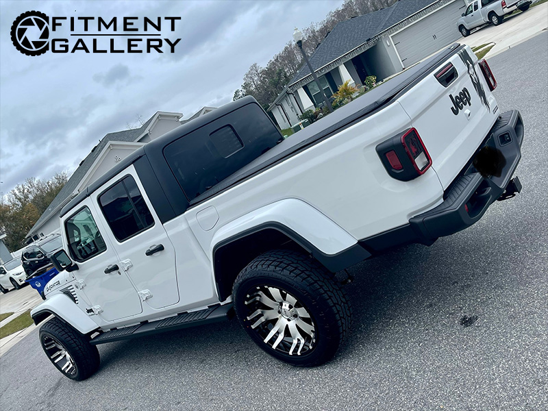 2021 Jeep Gladiator Sport Helo He917 20x10 Ironman All Country At Lt275 55r20 