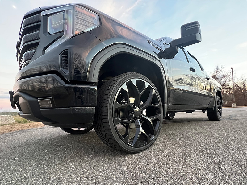 2022 GMC Sierra 1500 - 26x10 Replica Tech Wheels 305/30R26 Lexani Tires