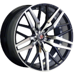 Axe EX30 Gloss Black W/ Mirror Face Milled 20x8.5 +25