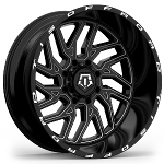 TIS Offroad 544 Gloss Black W/ Milled Accents 20x12 -44
