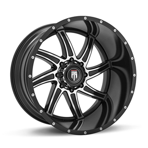 American Truxx Vortex AT162 Black W Machined Face