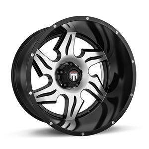 American Truxx Ninja AT163 Black W Machined Face