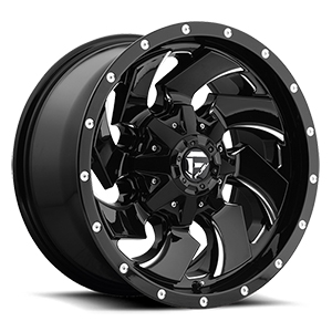 Fuel Cleaver D574 Gloss Black W/ Milled Spokes