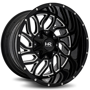 Hardrock H707 Gloss Black Milled