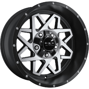 HD Offroad Gridlock Satin Black Machined