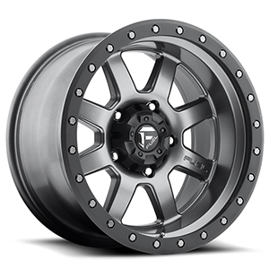 Fuel Trophy D552 Matte Anthracite W/ Black Ring